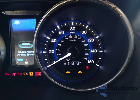 2011 Hyundai Sonata Hybrid из США, поврежденный, VIN KMHEC4A41BA008154